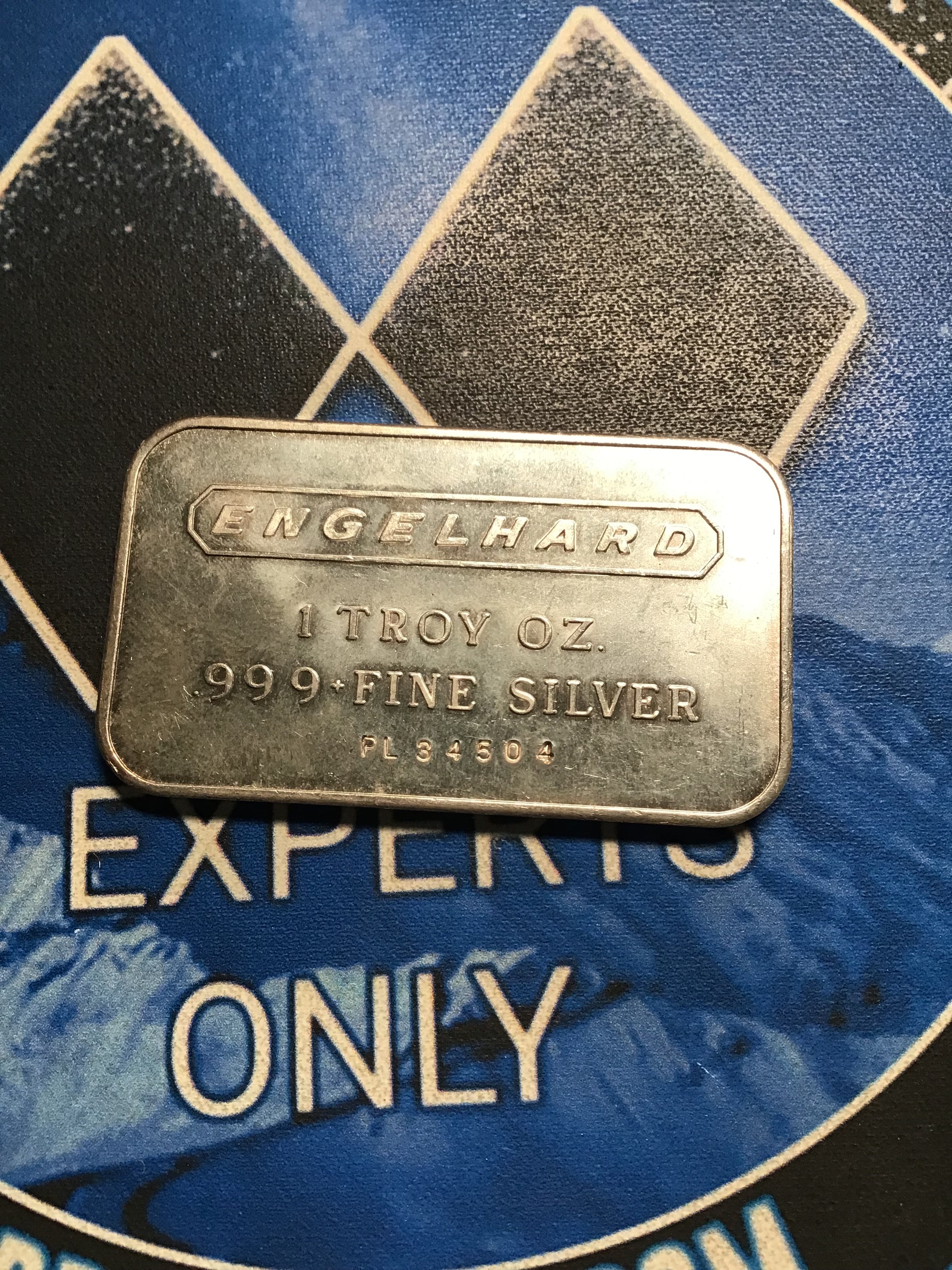 Engelhard 1 oz. Horizontal Logo 1 oz. Silver Bar