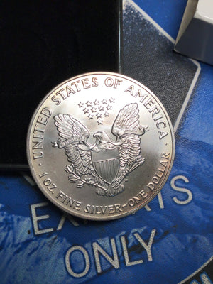 Toned 1992 American Silver Eagle- .999 Fine Silver