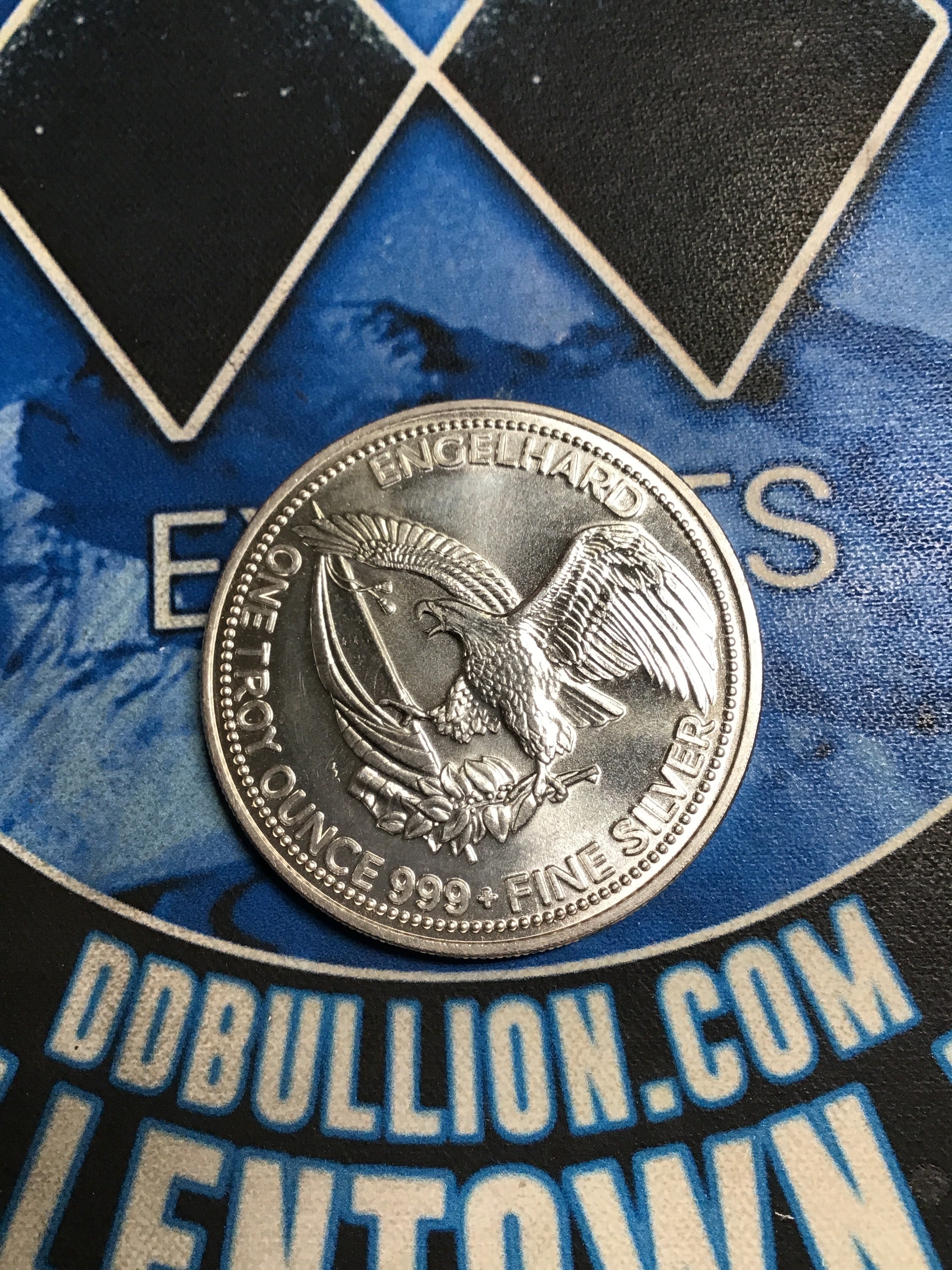 1986 Engelhard Prospector 1 oz. .999 Silver Round