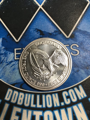 1986 Engelhard Prospector 1 oz. .999 Silver Round
