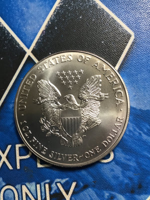 2000 American Silver Eagle in Presentation Case- Toned