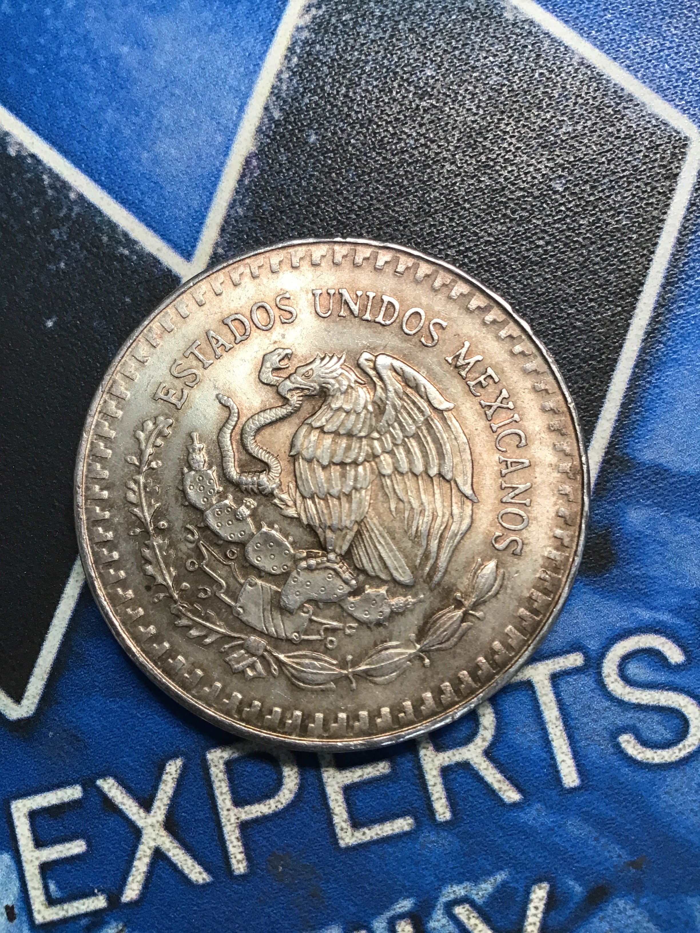 Toned 1985 Mexico Libertad 1 Onza .999 Fine Silver 🇲🇽