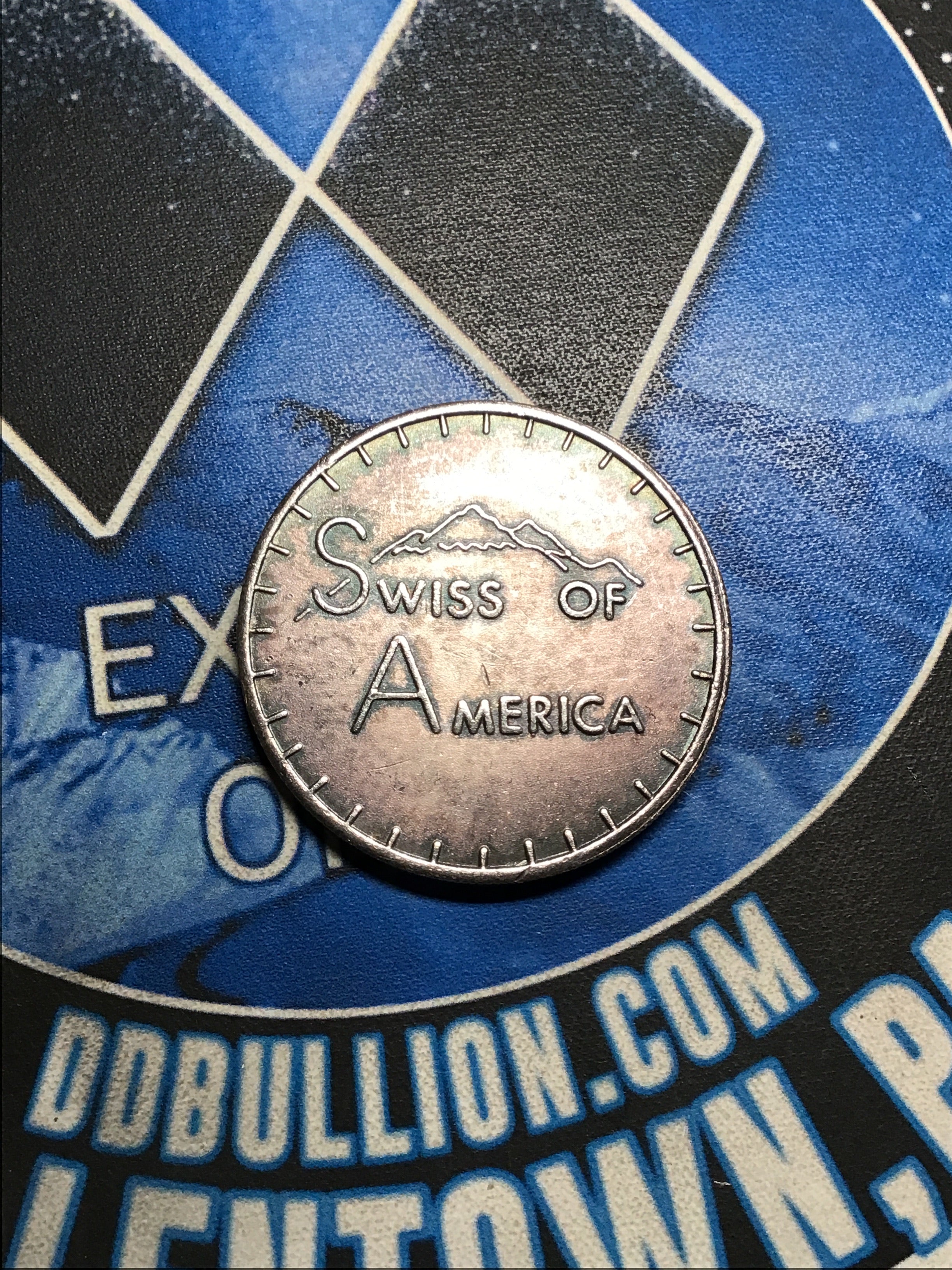 Naturally Toned 1973 Swiss of America Vintage 1 Oz. Round