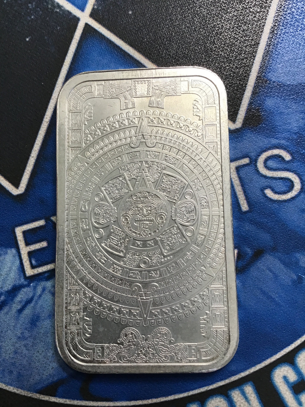 Golden State Mint Aztec Calendar Silver Bar - Cuauhtemoc