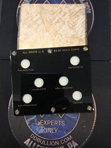 Capital Plastics All Mints $2.50 Gold Acrylic Holder