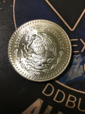 1986 Mexico Libertad 1 Onza .999 Fine Silver 🇲🇽
