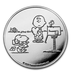 Peanuts Valentines Day 1 oz. Silver Proof Coin .999