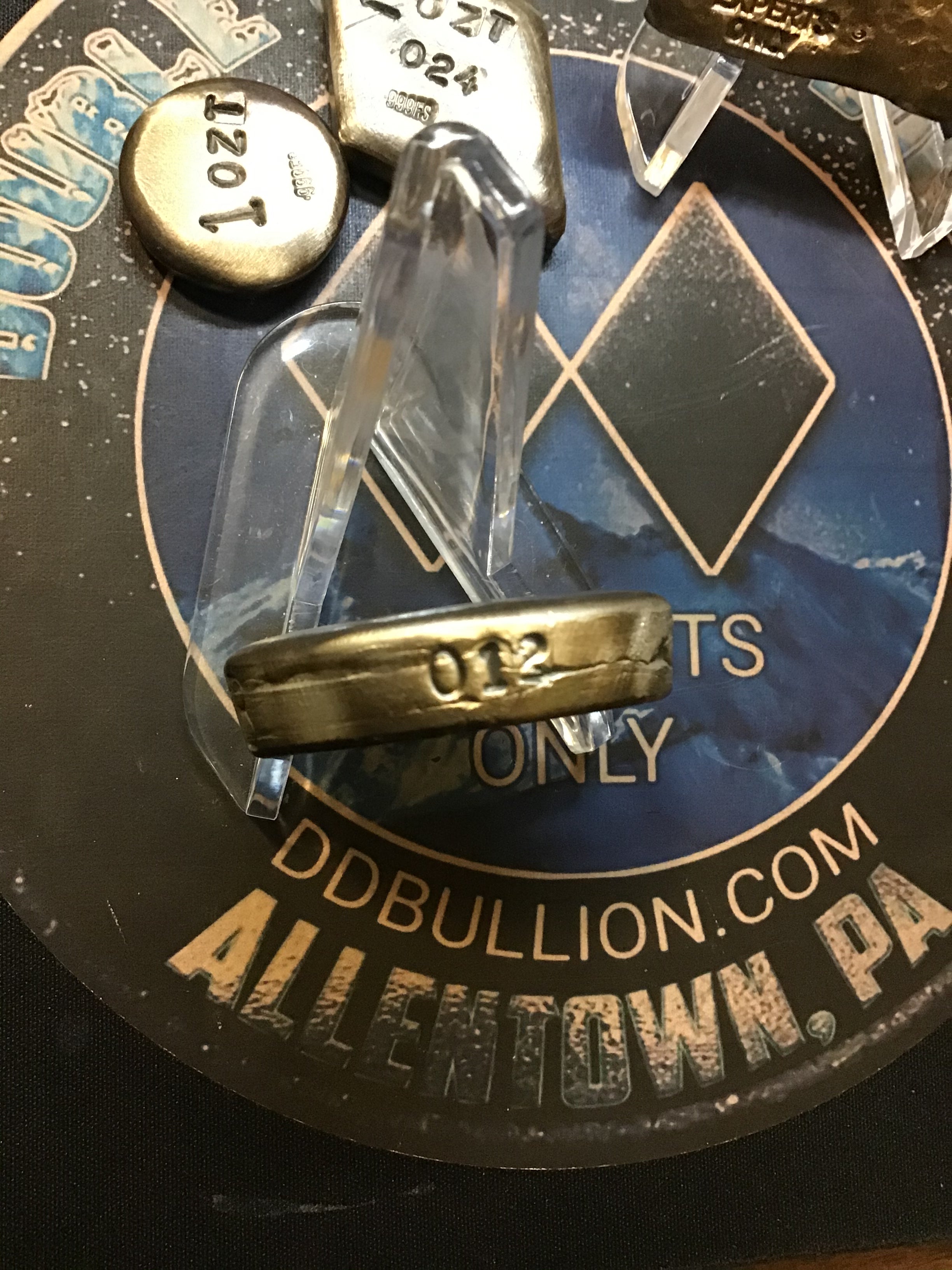 Double Diamond Bullion “Experts Only” 5 oz. Boulder Chunk Silver Round