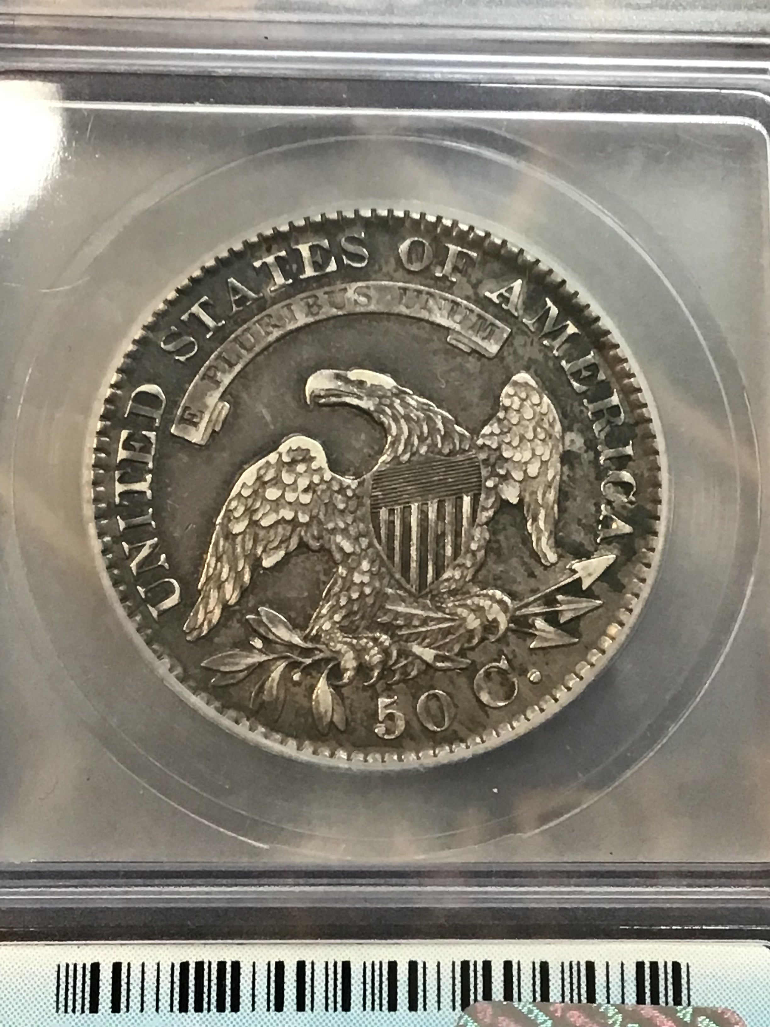 1829-P Capped Bust Silver Half Dollar- ICG Grading