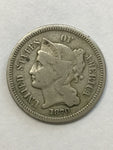 1870 Three Cent Nickel Piece