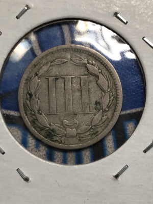 Civil War Era 1867 Three Cent Nickel