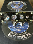 Capital Plastics Gold Canadian Maple Leaf Set Holder 🇨🇦- Black/ Gold Lettering