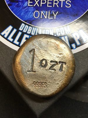 Double Diamond Bullion Hand Poured 1 oz. “Experts Only” Button