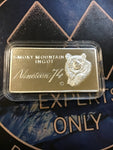 Rare 1974 Vintage Smoky Mountain 20 Gram .999 Fine Silver Ingot