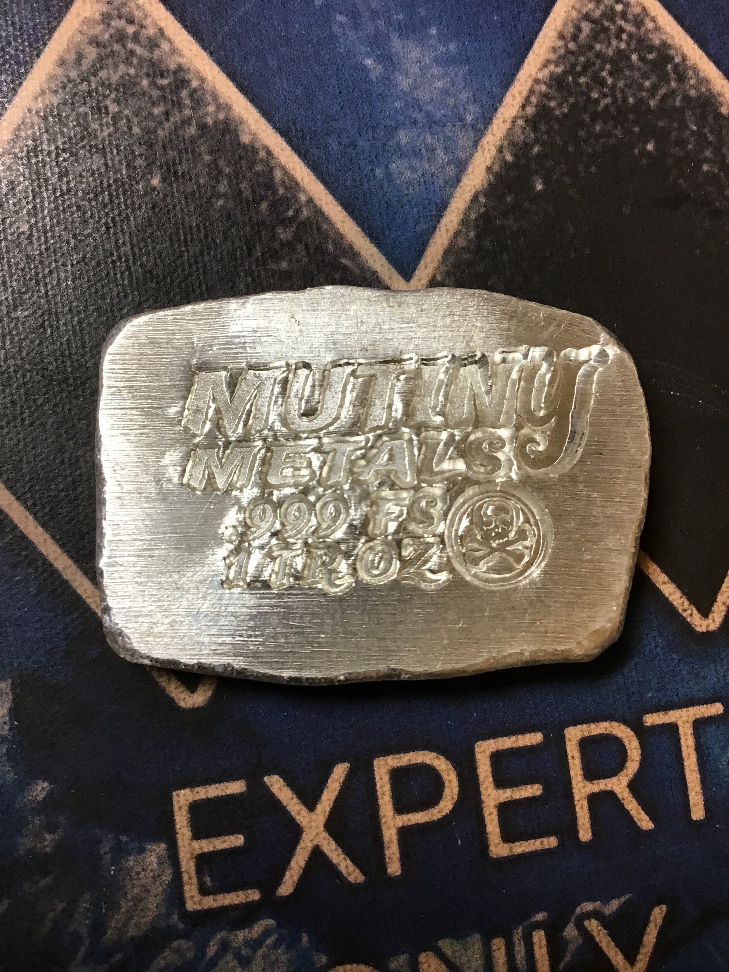Mutiny Metals High Relief U.S. Military Emblem Bar 1 oz. Fine Silver-.999