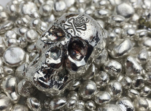 Polar Bear Pours 1 Troy Oz. Jolly Roger Privy  Skull -.999