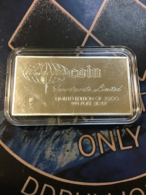 Rare 1974 Vintage Smoky Mountain 20 Gram .999 Fine Silver Ingot