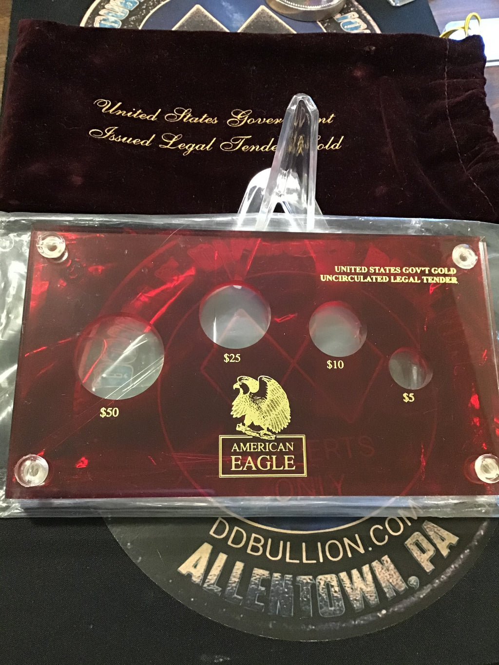 Deluxe American Gold Eagle Acrylic Coin Holder