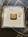 1 gram Geiger Edelmetalle Sealed Fractional Gold Assay- Love Heart