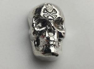 Polar Bear Pours 1 Troy Oz. Jolly Roger Privy  Skull -.999