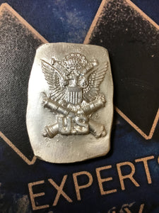 Mutiny Metals High Relief U.S. Military Emblem Bar 1 oz. Fine Silver-.999