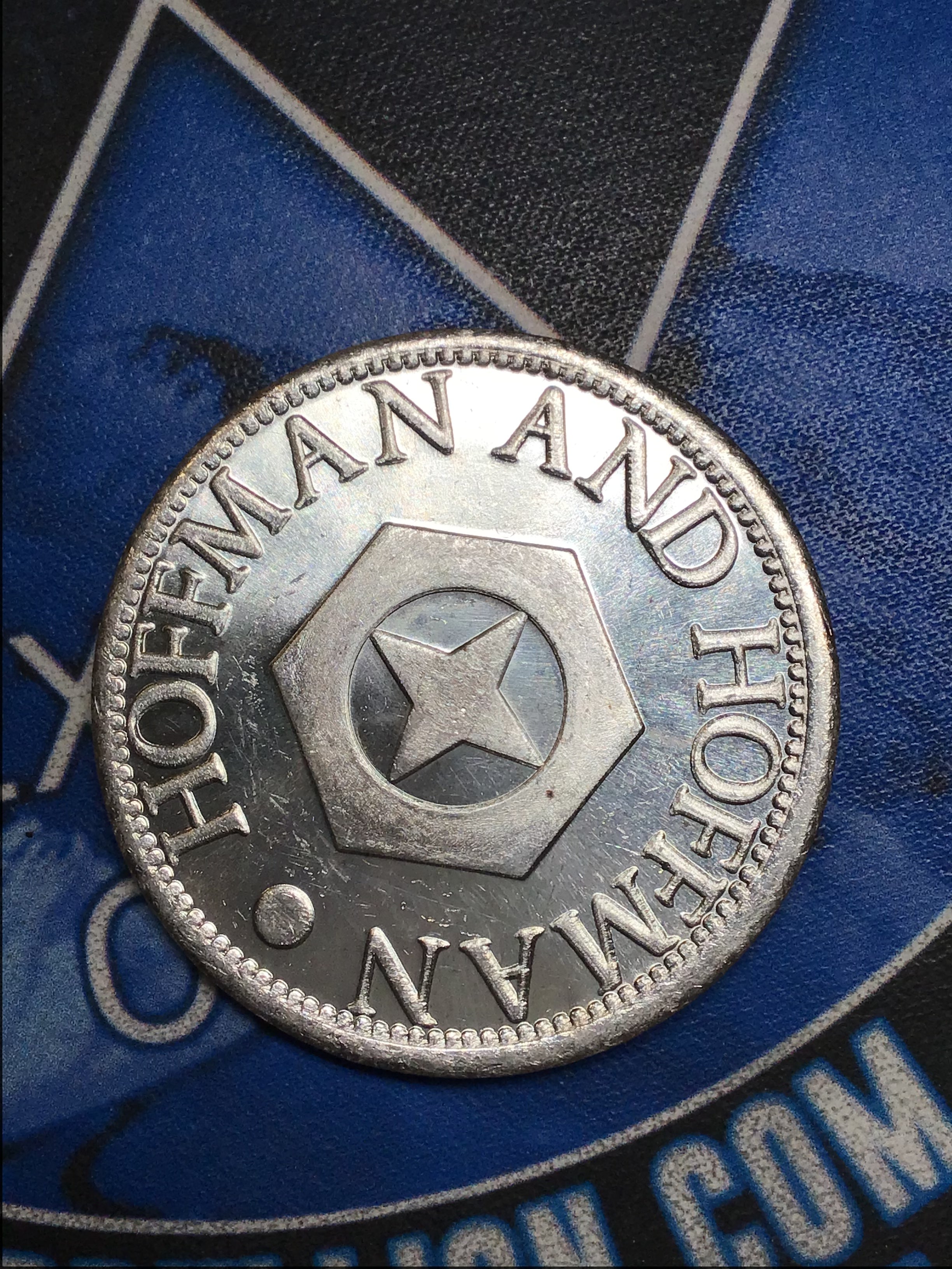 Very Rare 1980 Hoffman and Hoffman One Dot Silver Round