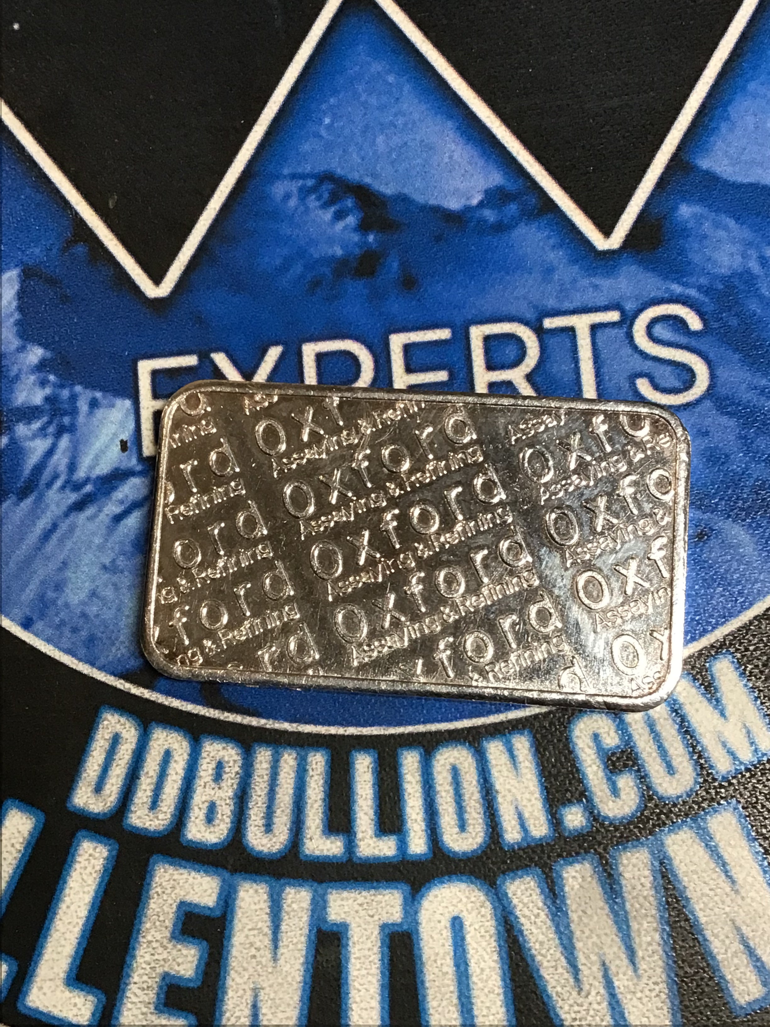 Vintage Oxford Assaying and Refining  1 oz. Fine Silver Bar