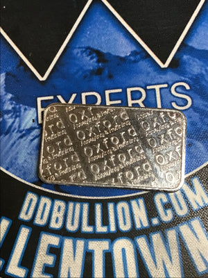 Vintage Oxford Assaying and Refining  1 oz. Fine Silver Bar