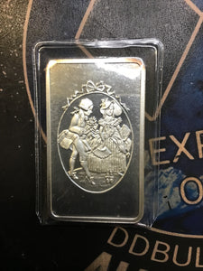 Mount Everest Mint-The Cameo Couple 1 oz Silver Bar- .999