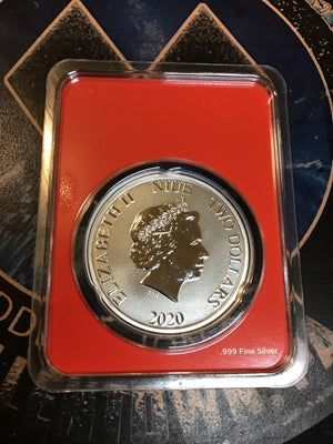 Mickey Mouse Merry Christmas Silver Round