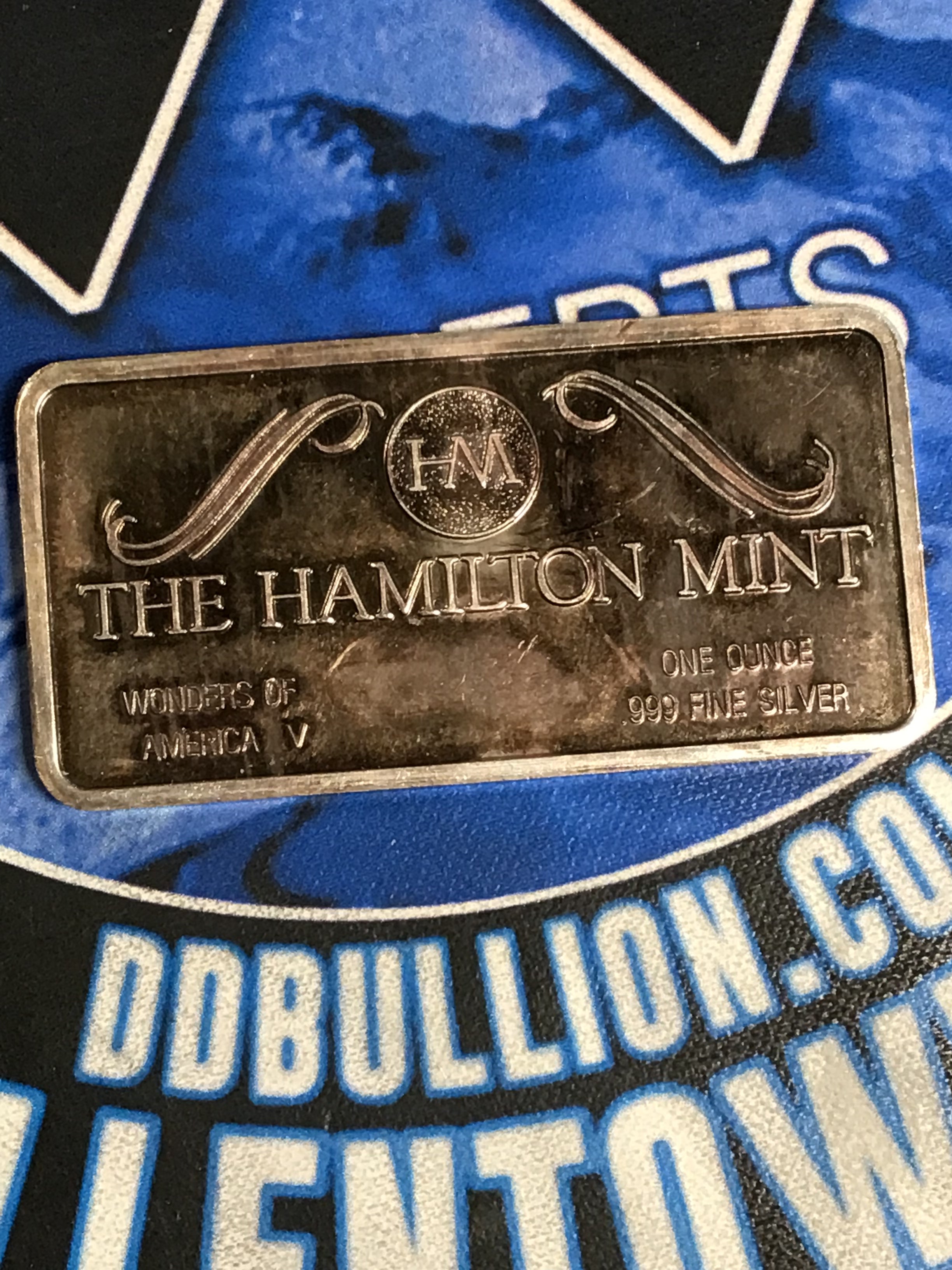 Stone Mountain 1 oz. Silver Bar -The Hamilton Mint