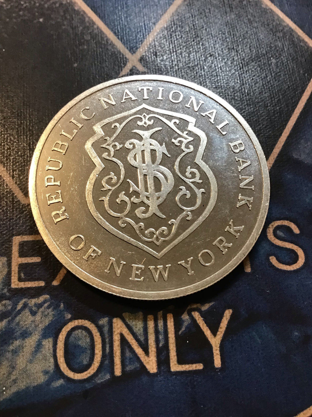 Rare Republic National  Bank of New York Silver Round .999