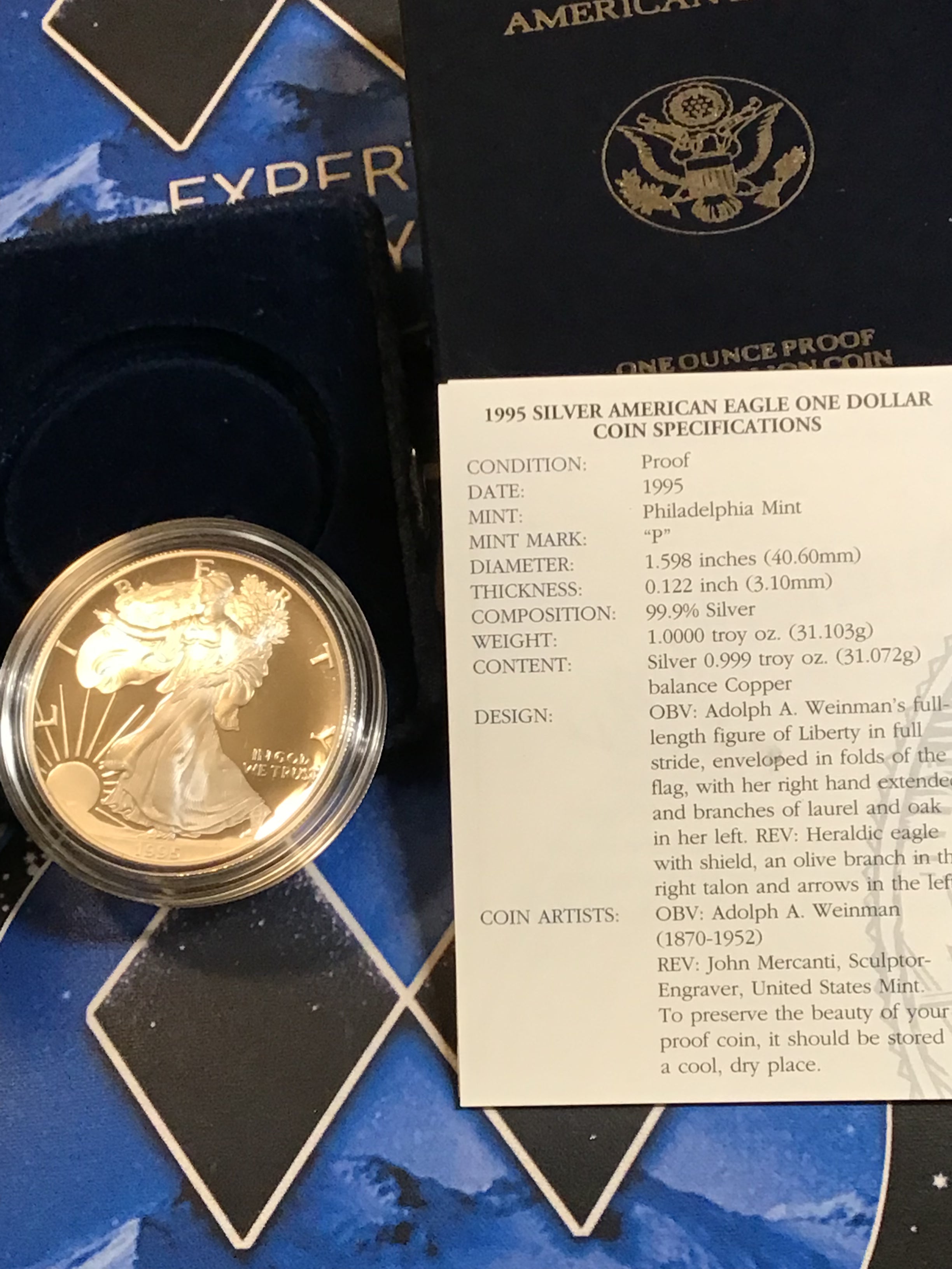 1995 Proof American Silver Eagle