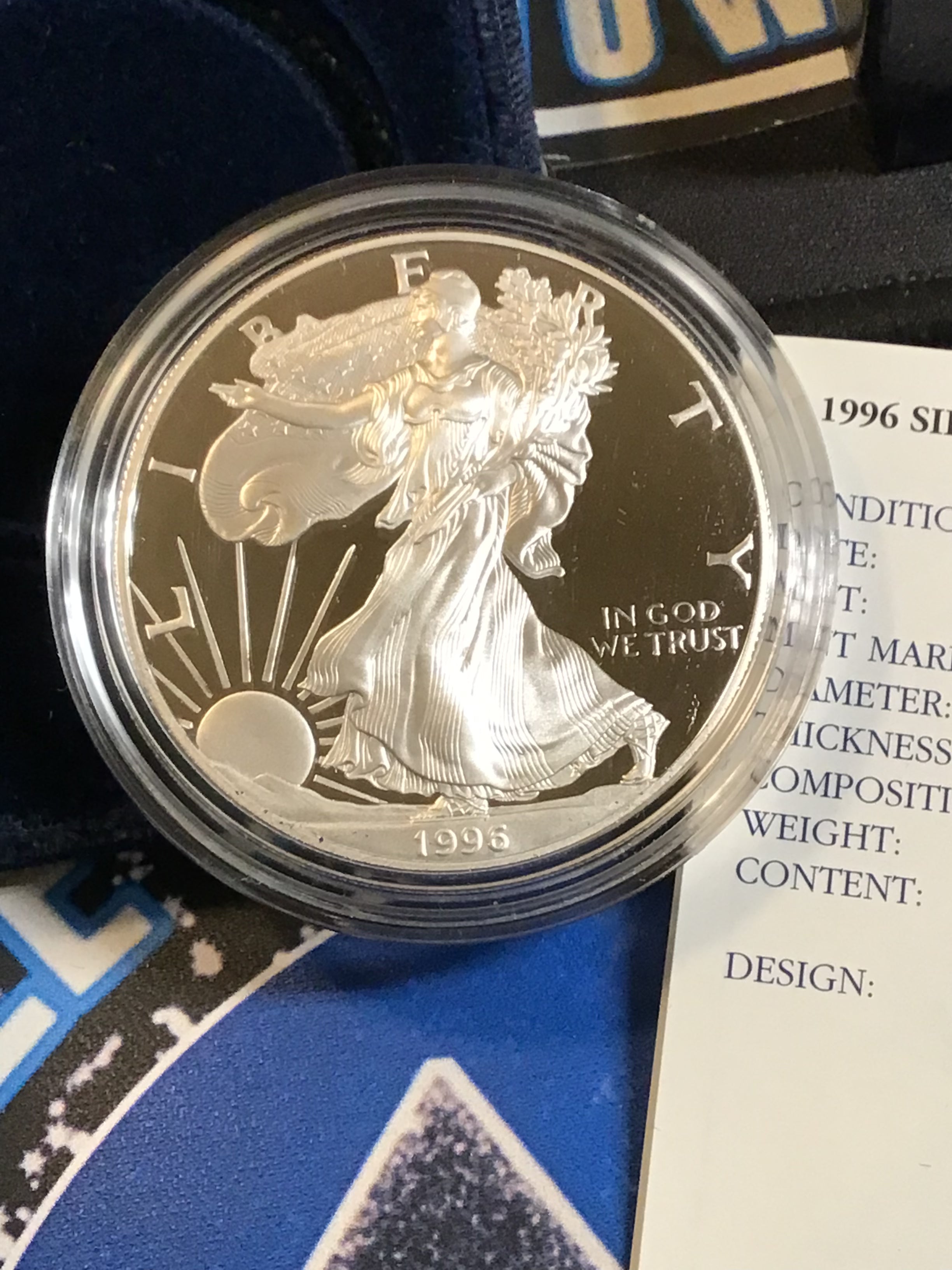 1996 Proof American Silver Eagle