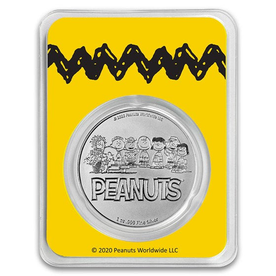 Peanuts 70th Anniversary Charlie Brown 1 oz. Silver Round